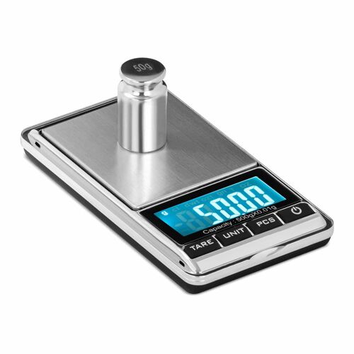 Balance ?Lectronique De Poche - 500 G - 0,05 G / 200 G - 62 X 54 Mm - ?Tui En Cuir Synth?Tique