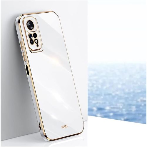 Coque Pour Xiaomi Redmi Note 11 Pro 4g/5g Etui, Ultra Fine Galvanise Silicone Tpu Housse Antichoc Anti-Rayures Coque Antichoc Bumper Case Cover Blanc