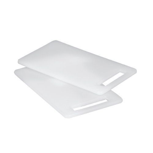 Zeller 26051 Lot De 2 Planches À Découper En Plastique Blanc 25 X 15 Cm