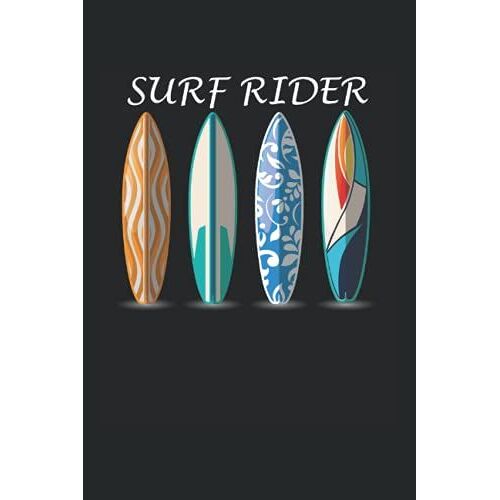 Surf Rider Surfen Geschenk Für Surfer Und Wellenreiter: Din A5 Kariert 120 Seiten / 60 Blätter Notizbuch Notizheft Notiz-Block Aloha Surf Santa Cruz Retro Vintage Motive