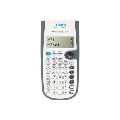 Texas Instruments TI-30XB MultiView - Calculatrice scientifique - panneau solaire, pile
