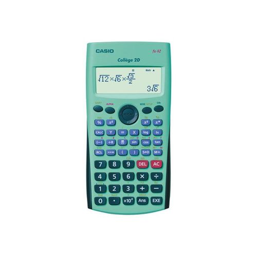 Casio fx-92 College 2D - Calculatrice scientifique - pile