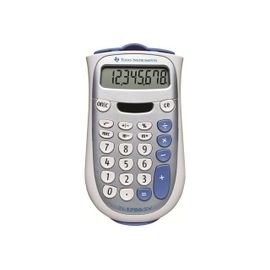 Texas Instruments TI-1706 SV - Calculatrice de poche - 8 chiffres - panneau solaire, pile