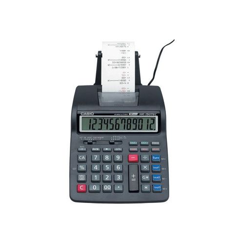 Casio HR-150TEC - Calculatrice avec imprimante - LCD - 12 chiffres - pile