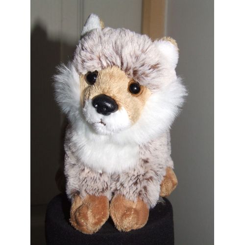 Loup Dani Doudou Marron 17 Cm 
