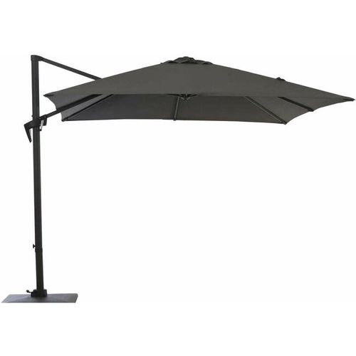 Parasol Déporté Roma - 300 X 400 Cm - Aluminium - Toile Grise