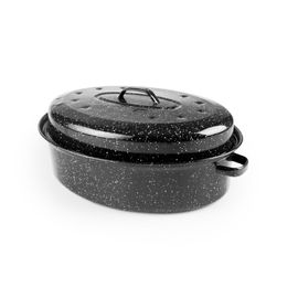 Cocotte Ovale Avec Couvercle Black 42 Cm