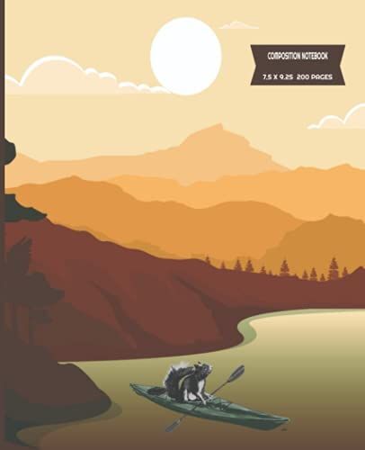 Composition Notebook Kayaking Squirrel