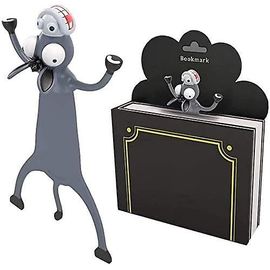 Sandd Dessin Animé 3d Amusant Marque-Page Animaux Lisant Des Signets Pour Les Étudiants Bureau Papeterie Cadeau Créatif Idéal Pour Garçons Filles (Âne)