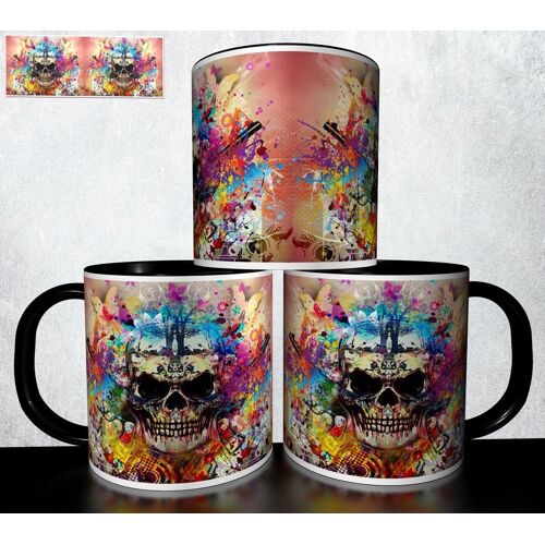Mug Personnalisé Tasse À Café - Halloween Tete De Mort Réf 906