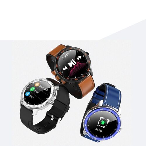 Montre De Sport Intelligente Avec Écran Ips De 1,3 Pouces, Argent