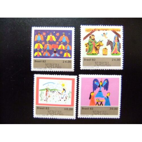 Brasil Brésil 1982 Navidad Noël Yvert Nº 1567 / 70 ** Mnh