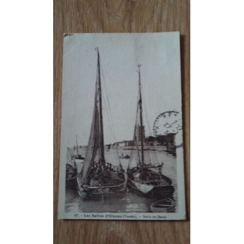 Les Sables D'olonne , Sortie Du Chenal - 1934