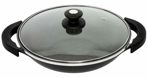 Wok 32 Cm En Pierre, Induction, Antiadhésive,