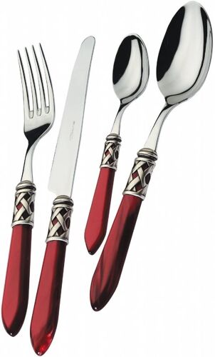Bugatti Couverts De Table 24 Pieces Inox 18/10 Aladdin - Bordeaux