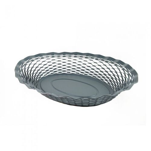 Corbeille À Pain 25x18 Cm En Inox Antracite