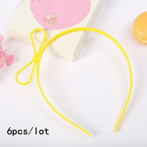 Serre-Tête En Forme D'Oreilles De Chat Pour Filles, Couronne, Diadème, Princesse, En Plastique, Animal, N¿Ud Papillon, Accessoires, Lot De 6 Pièces