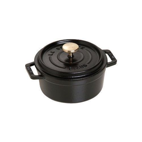 Staub 1101225 Cocotte Ronde Noir Mat 12 Cm