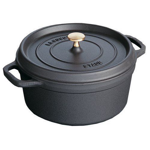 Staub Fonte - 1101825 - Cocotte - Ronde - Noir Mat - 18 Cm
