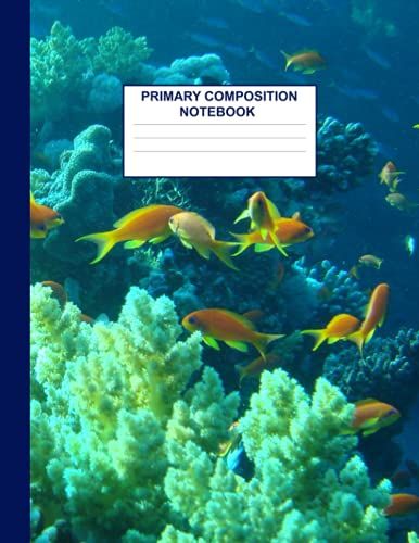 Ocean Sea Primary Composition Notebook: Cute Ocean Sea Gift For Girls Pretty College Ruled Lined Notebook 8.5 X 11 In | 122 Pages Paperback