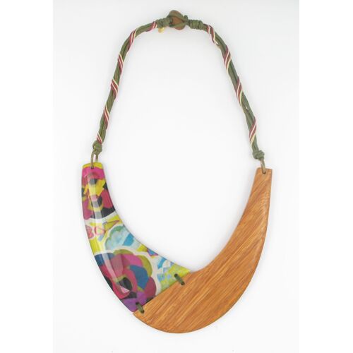 Collier Plastron Floral Bi-Matière - Fanny Fouks