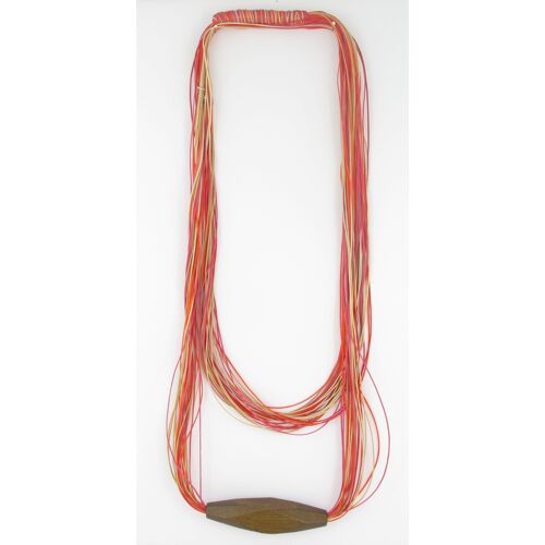 Collier Filaire - Rouge Orang? Et Brun - Fanny Fouks