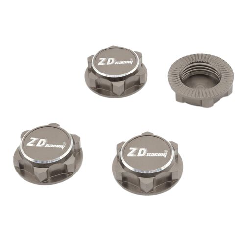 Écrous De Roue Hexagonaux 4x17mm, Anti-Poussière Pour Voiture Tout-Terrain Rc Échelle 1:8, Pièces De Rechange, Mise À Niveau Acc