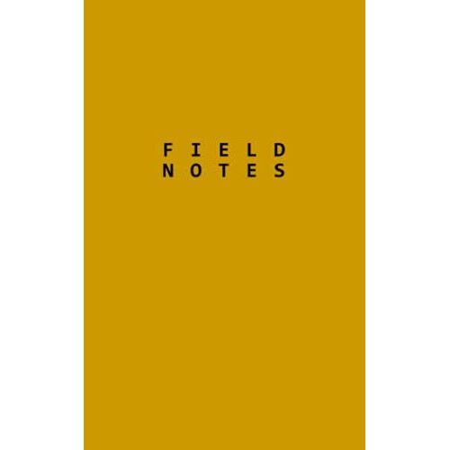 Field Notes: (5"X 8") Matte Cover, Journal Lined 80 Pgs. Minimalist Design For Nature Lovers