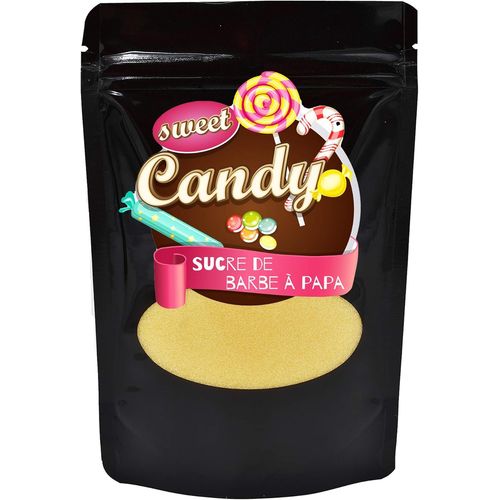 KALANKA-saveur sucre | saveur VANILLE | sucre coloré pour barbe à papa, machines à barbe à papa, pop-corn, décoration, 1 x 200g