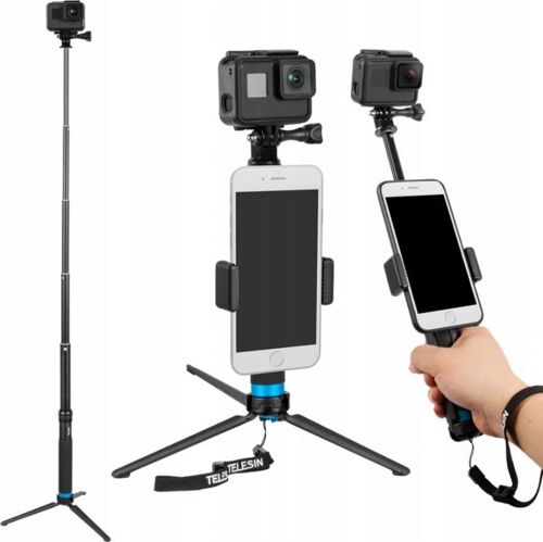Selfie Stick / Tripod Telesin For Sport Cameras (gp-mnp-090-s)