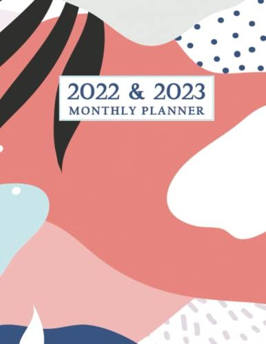 2022-2023 Monthly Planner 8.5" X 11": Large Two Year Monthly Planner Calendar Schedule Organizer. Includes Daily Habit Tracker, Federal Holidays, ... Notes Section. Colorful Memphis Style Cover.