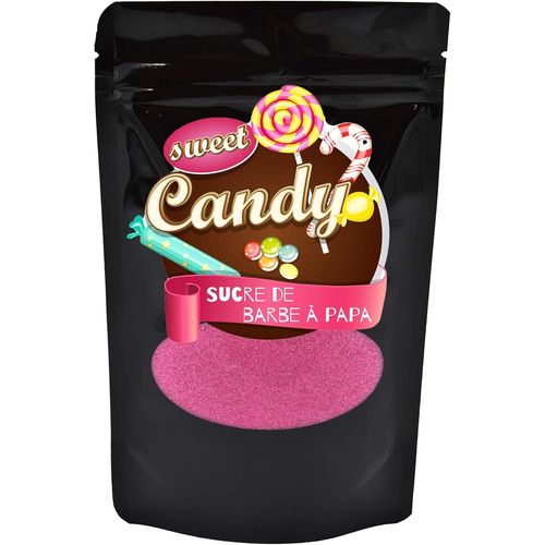 KALANKA-saveur sucre | saveur CERISE | sucre coloré pour barbe à papa, machines à barbe à papa, pop-corn, décoration, 1 x 200g