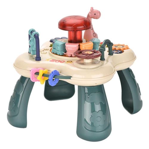Mini-Table De Jeu Pour Bébé, Avec Capteur, Pour Activités Tout-En-1, Perles Amusantes Et Lumière Champignon