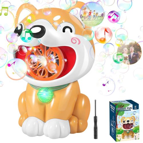 Machine À Bulles Automatique, Petit Chien Mignon, Souffleur De Musique, Fabricant De Savon, Jouets Pour Enfants En Bas Âge, Jeux De Fête En Plein Air