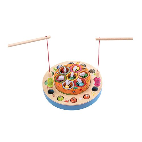 Jeu De Perles Montessori Avec Plateau En Bois Pour Enfants De 3, 4 Et 5 Ans, Puzzle Magnétique, Jeu De Pêche Pour Bébés