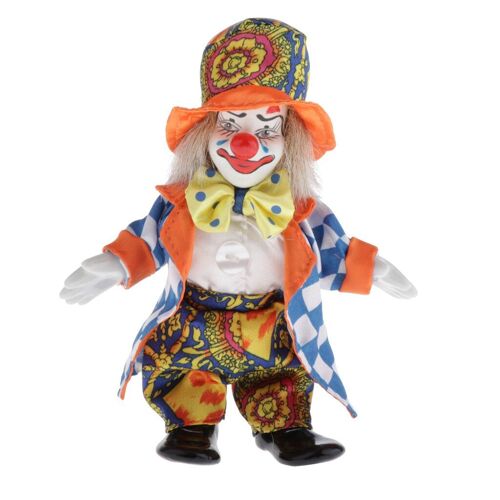 Poupée Clown Debout, Figurine De Clown En Porcelaine, Avec Tenues Pour Enfants, Cadeau De Noël