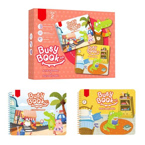 Livre Éducatif Montessori Pour Bébés, Jeu Éducatif Pour Tout-Petits, Petits Crocodile, Autocollants, 0-6