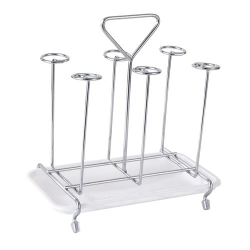 Support De Tasse En Métal Moderne, 6 Crochets De Tasse, Égouttoir Rond, Arbre Pour Tasses, Organisateur De Rangement De Bouteilles, Cuisine À Domicile