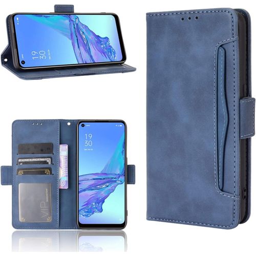 Kal-Zte Nubia Z50 Coque [Étui Portefeuille] [Fonction Support] [Slots Pour Cartes] [Couverture À Rabat Magnétique] Compatible Avec Le Smartphone Zte Nubia Z50(Bleu)