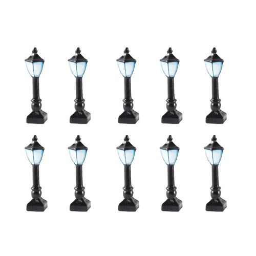 Lampadaire Carré Unique, 10 Pièces, Modèle De Construction, Décor De Table De Sable