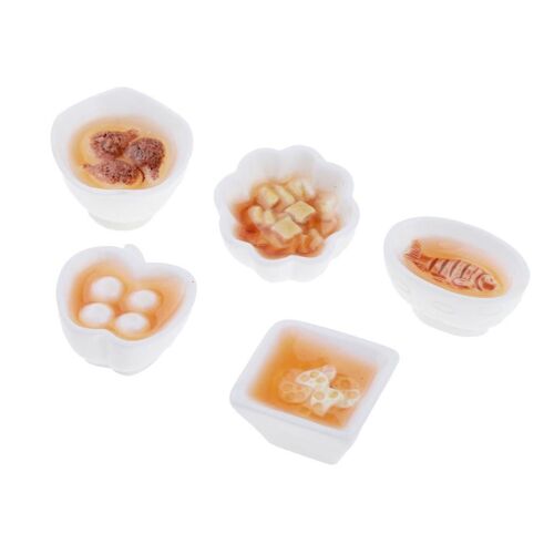 Kit De Décoration De Maison De Poupée 1:12, 5 Pièces, Simulation De Nourriture, Artisanat Modèle, Jouet Alimentaire