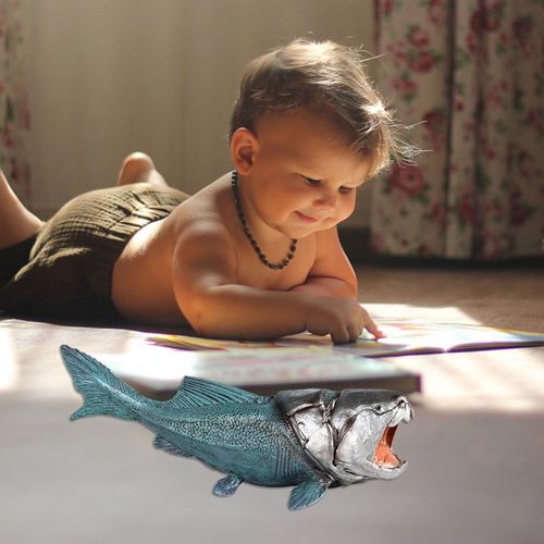 Figurines De Poisson Animaux Réalistes, Ensemble De Jeu De Figurines D'Animaux Jurassic, Jouets De Collection, Cadeaux Pour Enfants