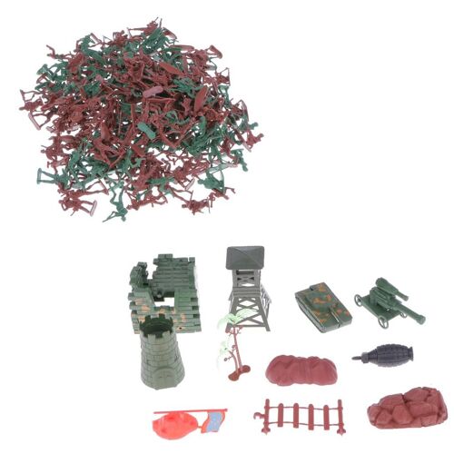 Jeu De Combat De L'Armée, Ensemble De Jouets De Soldat Avec Sac À Dos À Fermeture Éclair De 4cm, 238 Pièces/Lot