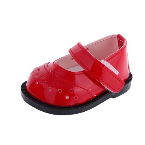 1 Paire De Chaussures Rouges Mary Janes Pour Poupée Américaine Ag De 18 Pouces, À La Mode