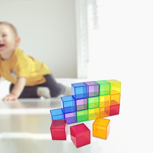 Jouet Éducatif Géométrique Pour Enfants, 18 Pièces, Jouets Interactifs Parent-Enfant, Cadeaux De Fête
