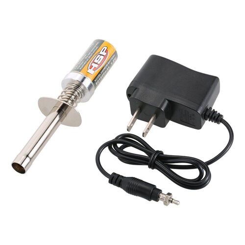 Bougie D'Allumage Rechargeable Avec Chargeur Ca (Prise Us) Pour Voiture Rc