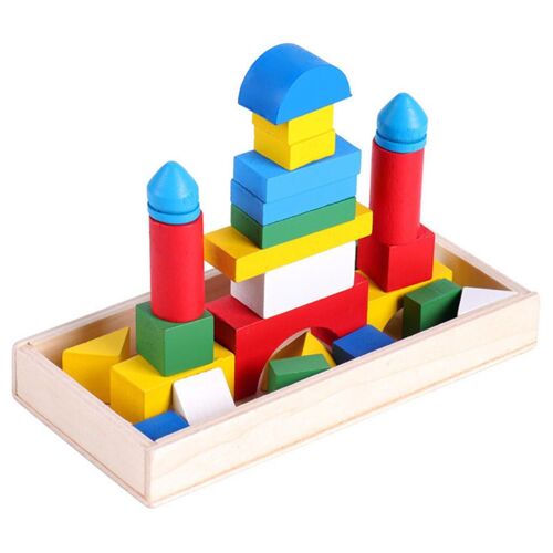 Blocs De Construction Pour Enfants, Jeu De Fête, Apprentissage Précoce, Jouets De Construction Empilables, Cadeau D'Anniversaire Pour Enfants De 3 Ans