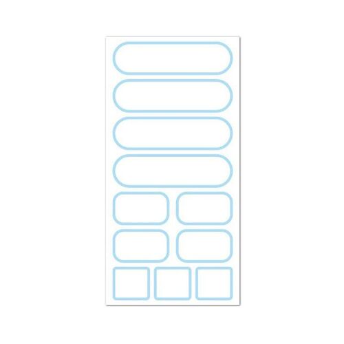 Étiquettes Autocollantes Pour Nom Blanc, Étiquette Autocollante Thermique, Papier De Bricolage, Étiquette De Classification Vierge, 11 Pièces