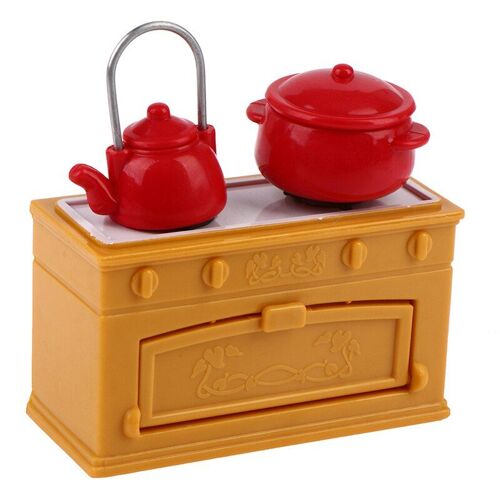 Maison De Jeux Pour Enfants, 8 Pièces/Ensemble, Simulation, Cuisinière De Cuisine, Réfrigérateur, Modèle Miniature, Maison De Poupée, Petite Décoration