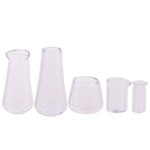 Tasse En Verre Miniature 1:12, 5 Pièces/Ensemble, Bouteille De Boisson, Cuisine De Maison De Poupée
